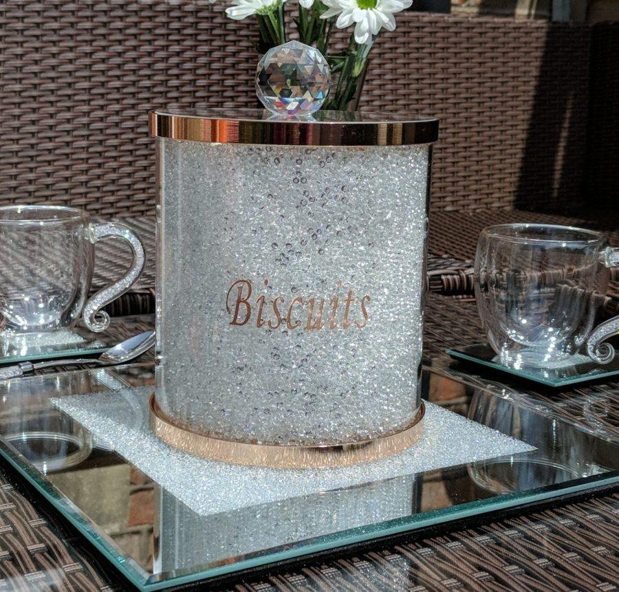 Rose Gold Swarovski Biscuit Barrel Rose Gold Swarovski Biscuit Barrel