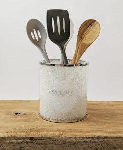 Swarovski Crystal Filled Utensils Storage Jar by Diamond Affair