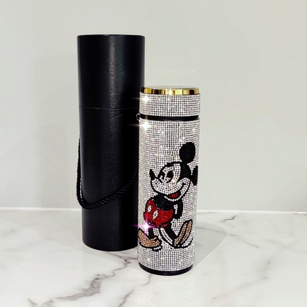Mickey Mouse Digital Water Bottle Flask with Swarovski Crystal Elements