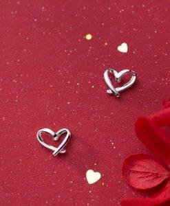 Sterling Silver Heart Earrings