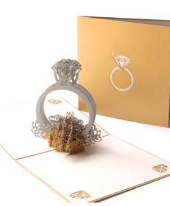 Pop Up 3D Laser Cut Wedding/Engagement Card