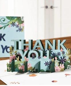Pop Up 3D Thank You Card