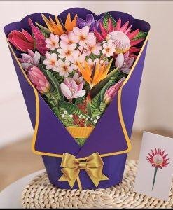 Pop Up 3D Large Life Size Floral Bouquet