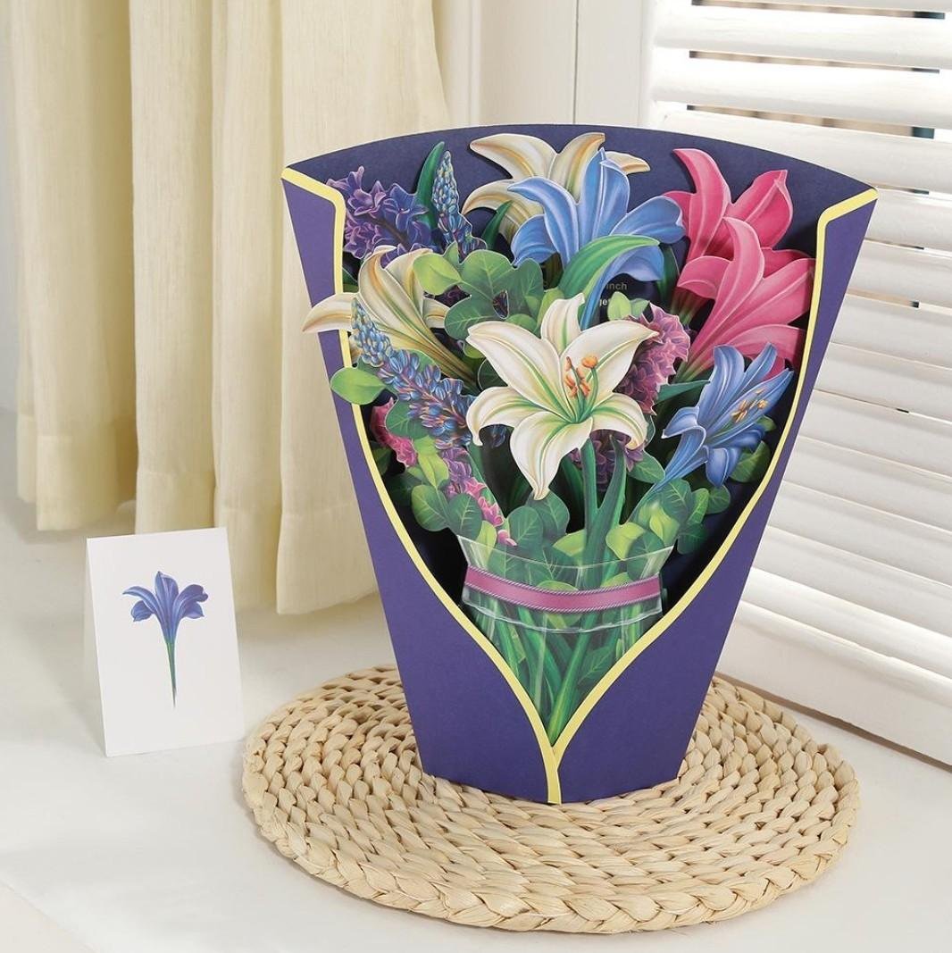 Pop Up 3D Large Floral Bouquet