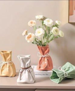 Ceramic Paper Bag Vase