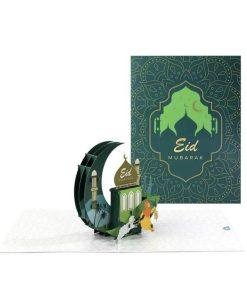 Pop Up 3D Eid Mubarak Greeting Card