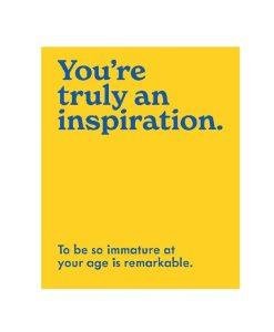 FRG264 You’re truly an inspiration Witty Humour Blank Card
