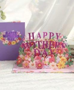 Mothers Day 3d Pop Up Card Floral 2