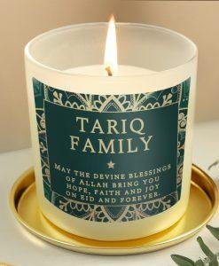 Personalised Eid and Ramadan Scented Jar Candle