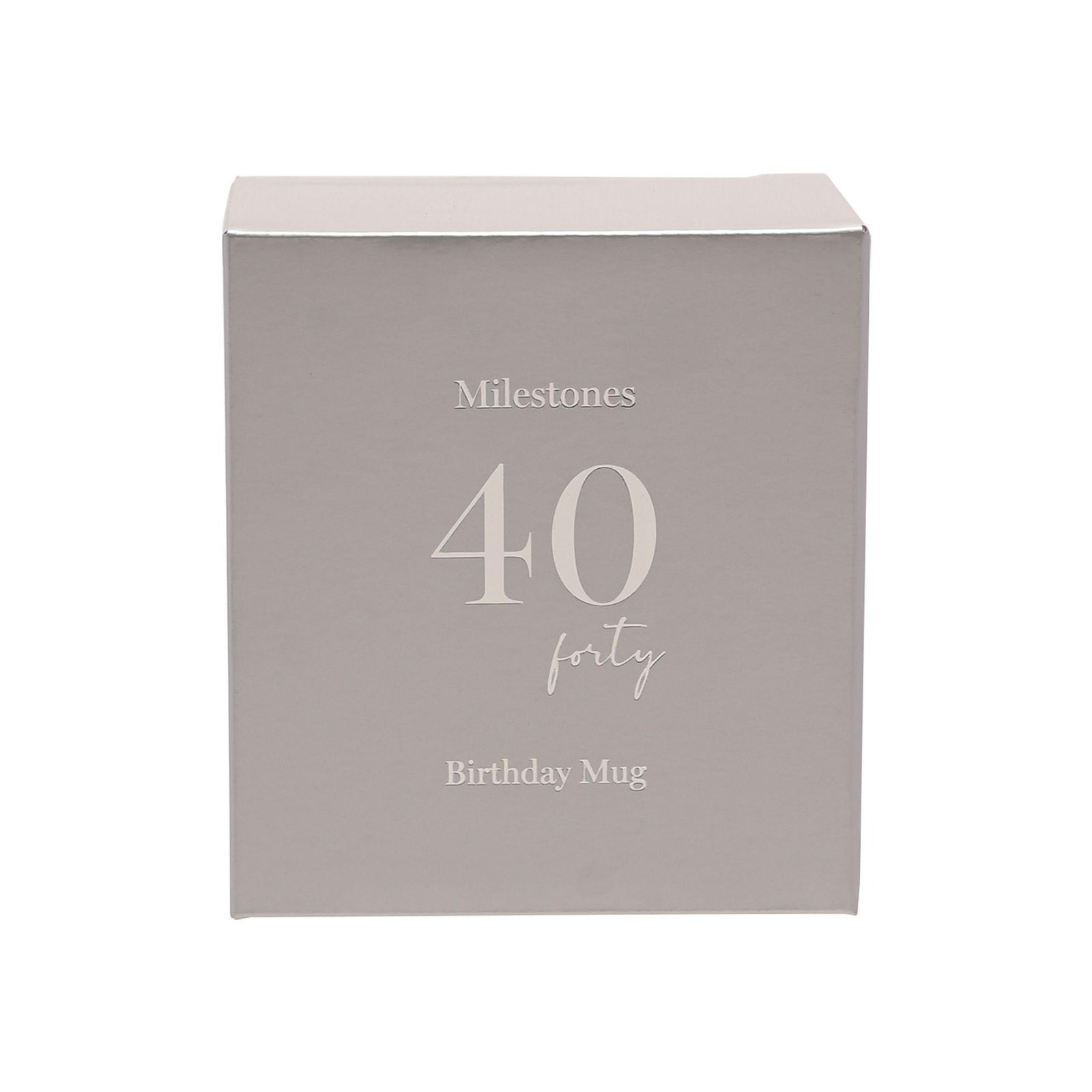 White Porcelain 40th Milestone Birthday Mug