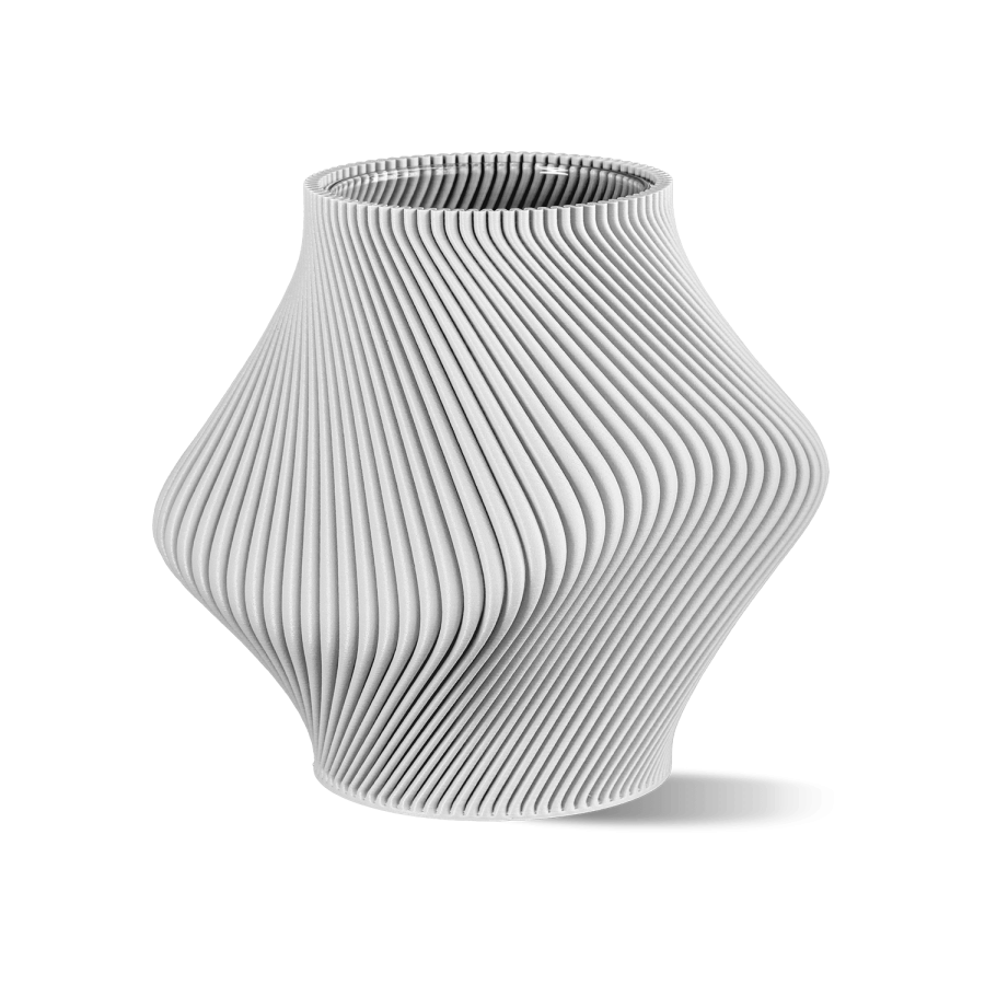 Bloz 14 Blend Contemporary Vase – White
