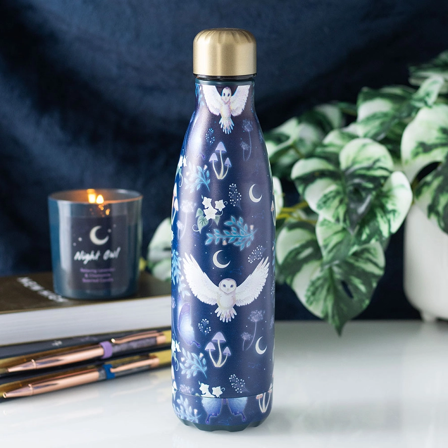 Night Flight Mystical Owl Water Bottle