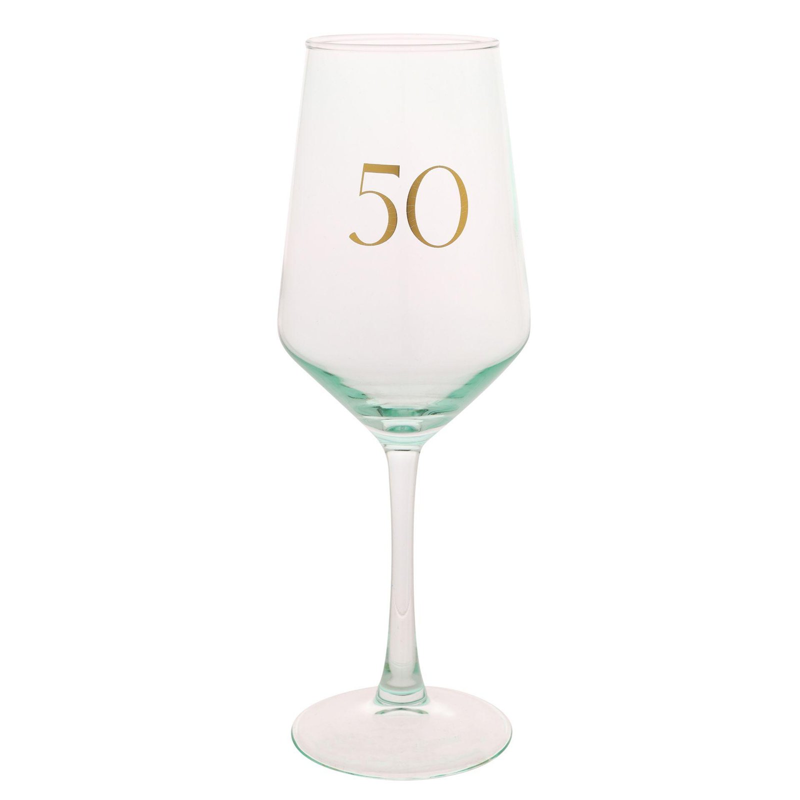 50th Birthday Wine Glass – Elegant Keepsake Glass for 50th Celebration